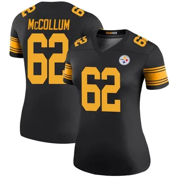 Women's Ryan McCollum Pittsburgh Steelers Legend Black Color Rush Jersey