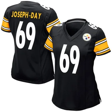 Women's Sebastian Joseph-Day Pittsburgh Steelers Game Black Team Color Jersey
