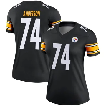 Women's Spencer Anderson Pittsburgh Steelers Legend Black Jersey