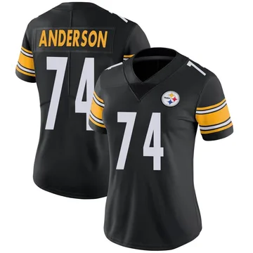 Women's Spencer Anderson Pittsburgh Steelers Limited Black Team Color Vapor Untouchable Jersey