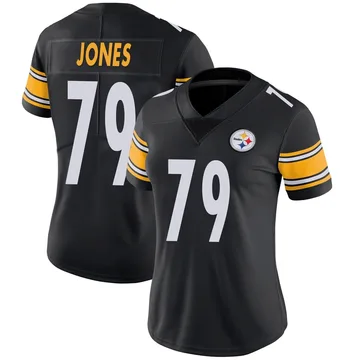Women's Steven Jones Pittsburgh Steelers Limited Black Team Color Vapor Untouchable Jersey