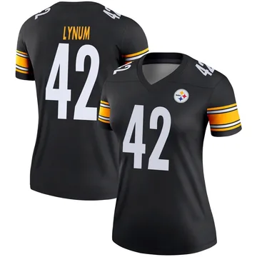 Women's Tamon Lynum Pittsburgh Steelers Legend Black Jersey