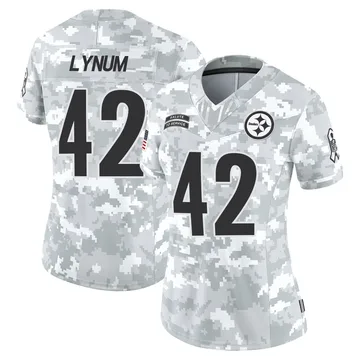 Women's Tamon Lynum Pittsburgh Steelers Limited Arctic Camo 2024 Salute to Service Jersey