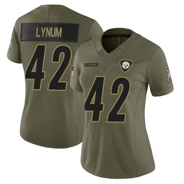 Women's Tamon Lynum Pittsburgh Steelers Limited Olive 2025 Salute to Service Jersey
