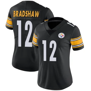 Women's Terry Bradshaw Pittsburgh Steelers Limited Black Team Color Vapor Untouchable Jersey