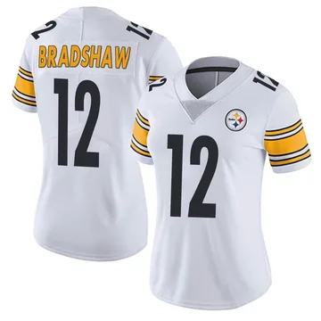 Women's Terry Bradshaw Pittsburgh Steelers Limited White Vapor Untouchable Jersey
