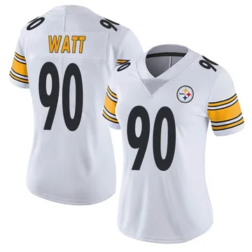Women's T.J. Watt Pittsburgh Steelers Limited White Vapor Untouchable Jersey