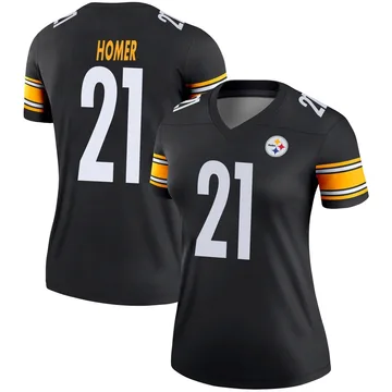 Women's Travis Homer Pittsburgh Steelers Legend Black Jersey