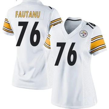 Women's Troy Fautanu Pittsburgh Steelers Game White Jersey