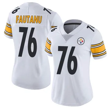 Women's Troy Fautanu Pittsburgh Steelers Limited White Vapor Untouchable Jersey