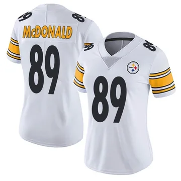 Women's Vance McDonald Pittsburgh Steelers Limited White Vapor Untouchable Jersey