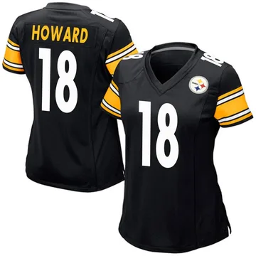 Women's Will Howard Pittsburgh Steelers Game Black Team Color Jersey