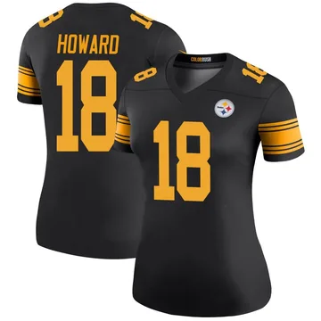Women's Will Howard Pittsburgh Steelers Legend Black Color Rush Jersey