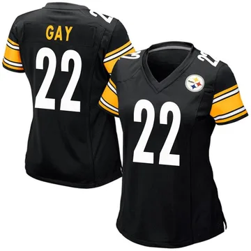 Women's William Gay Pittsburgh Steelers Game Black Team Color Jersey