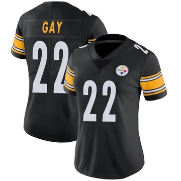 Women's William Gay Pittsburgh Steelers Limited Black Team Color Vapor Untouchable Jersey