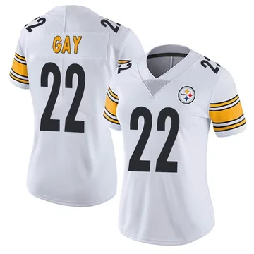 Women's William Gay Pittsburgh Steelers Limited White Vapor Untouchable Jersey