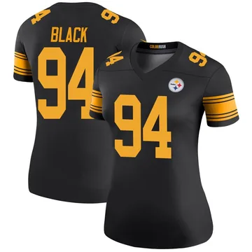 Women's Yahya Black Pittsburgh Steelers Legend Black Color Rush Jersey