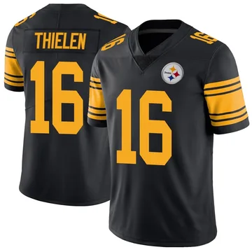 Youth Adam Thielen Pittsburgh Steelers Limited Black Color Rush Jersey