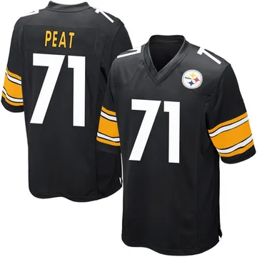 Youth Andrus Peat Pittsburgh Steelers Game Black Team Color Jersey