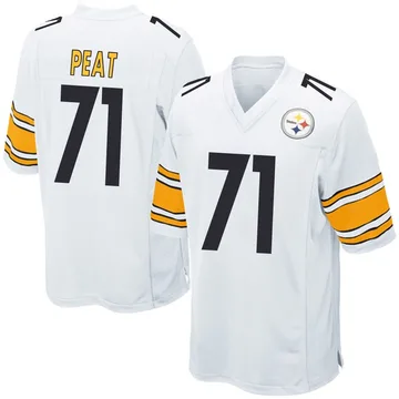 Youth Andrus Peat Pittsburgh Steelers Game White Jersey
