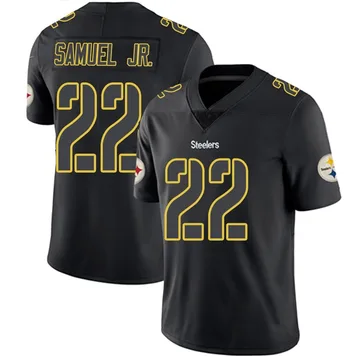 Youth Asante Samuel Jr. Pittsburgh Steelers Limited Black Impact Jersey