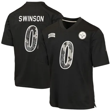 Youth Bradyn Swinson Pittsburgh Steelers Game Black 2026 Salute to Service Jersey