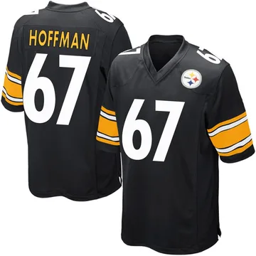 Youth Brock Hoffman Pittsburgh Steelers Game Black Team Color Jersey
