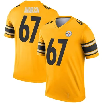 Youth Calvin Anderson Pittsburgh Steelers Legend Gold Inverted Jersey