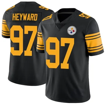 Youth Cameron Heyward Pittsburgh Steelers Limited Black Color Rush Jersey