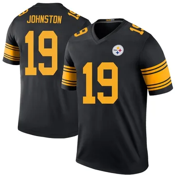 Youth Cameron Johnston Pittsburgh Steelers Legend Black Color Rush Jersey