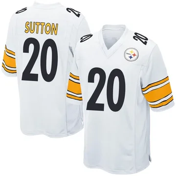Youth Cameron Sutton Pittsburgh Steelers Game White Jersey
