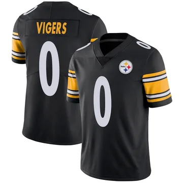 Youth Car'lin Vigers Pittsburgh Steelers Limited Black Team Color Vapor Untouchable Jersey