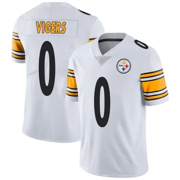 Youth Car'lin Vigers Pittsburgh Steelers Limited White Vapor Untouchable Jersey