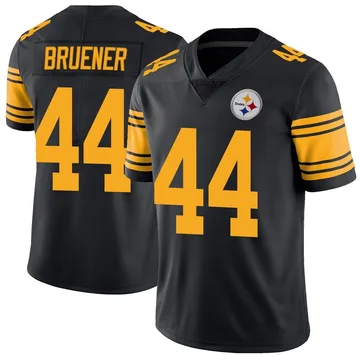 Youth Carson Bruener Pittsburgh Steelers Limited Black Color Rush Jersey