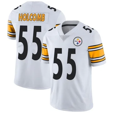 Youth Cole Holcomb Pittsburgh Steelers Limited White Vapor Untouchable Jersey