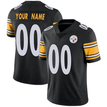 Youth Custom Pittsburgh Steelers Limited Black Team Color Vapor Untouchable Jersey