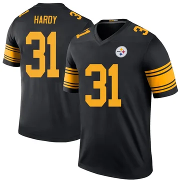 Youth Daequan Hardy Pittsburgh Steelers Legend Black Color Rush Jersey