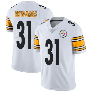 Youth Daijun Edwards Pittsburgh Steelers Limited White Vapor Untouchable Jersey
