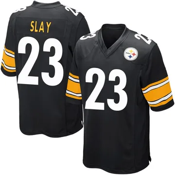 Youth Darius Slay Pittsburgh Steelers Game Black Team Color Jersey