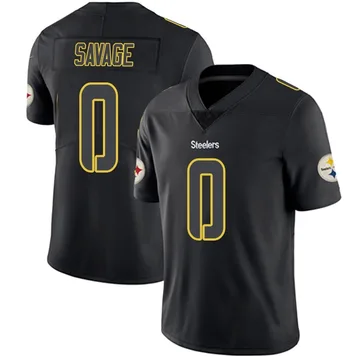 Youth Darnell Savage Pittsburgh Steelers Limited Black Impact Jersey