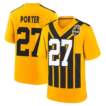 Youth Daryl Porter Pittsburgh Steelers Game Gold Alternate 1933 Throwback Jersey