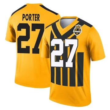 Youth Daryl Porter Pittsburgh Steelers Legend Gold Alternate 1933 Throwback Performance Jersey
