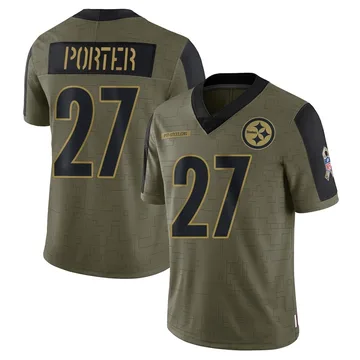Youth Daryl Porter Pittsburgh Steelers Limited Olive 2021 Salute To Service Jersey