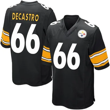 Youth David DeCastro Pittsburgh Steelers Game Black Team Color Jersey