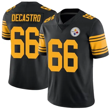 Youth David DeCastro Pittsburgh Steelers Limited Black Color Rush Jersey