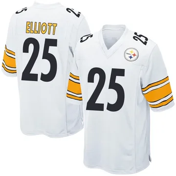 Youth DeShon Elliott Pittsburgh Steelers Game White Jersey