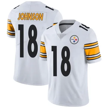 Youth Diontae Johnson Pittsburgh Steelers Limited White Vapor Untouchable Jersey