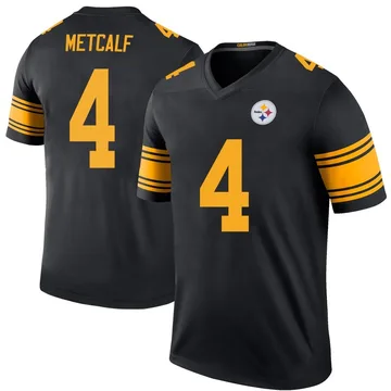 Youth DK Metcalf Pittsburgh Steelers Legend Black Color Rush Jersey