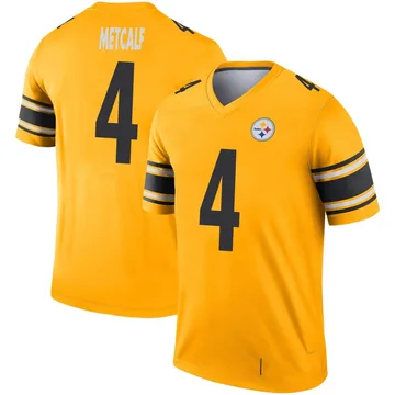 Youth DK Metcalf Pittsburgh Steelers Legend Gold Inverted Jersey