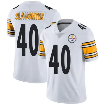 Youth Doneiko Slaughter Pittsburgh Steelers Limited White Vapor Untouchable Jersey
